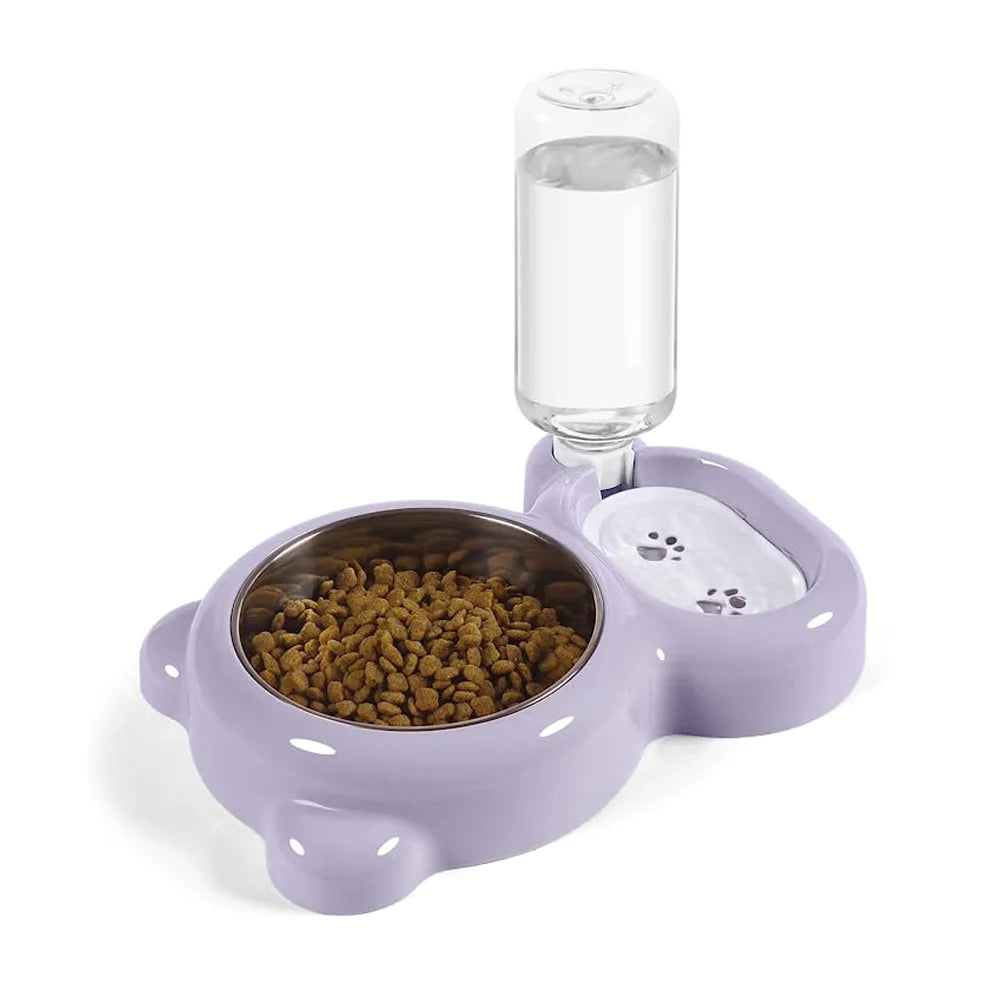 Gamelle 2-en-1 eau & croquettes