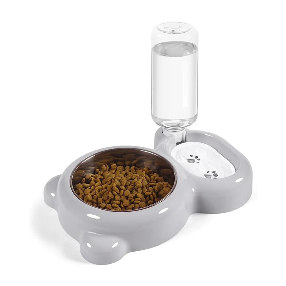 Gamelle 2-en-1 eau & croquettes