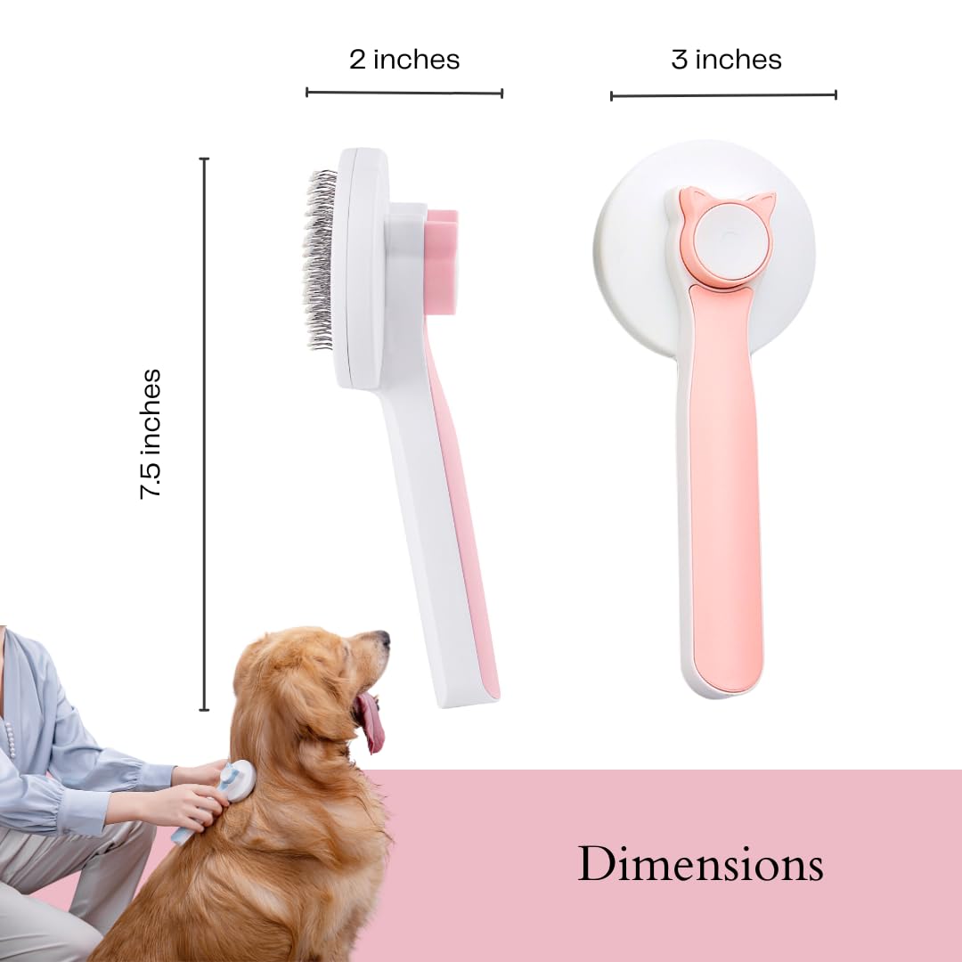 Brosse de toilettage autonettoyante – Chien & Chat